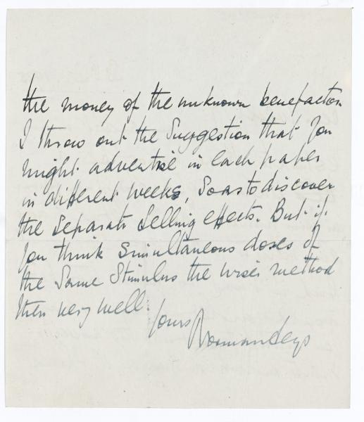 Image of handwritten letter from Norman Leys to Leonard Woolf (28/12/1925) page 2 of 2