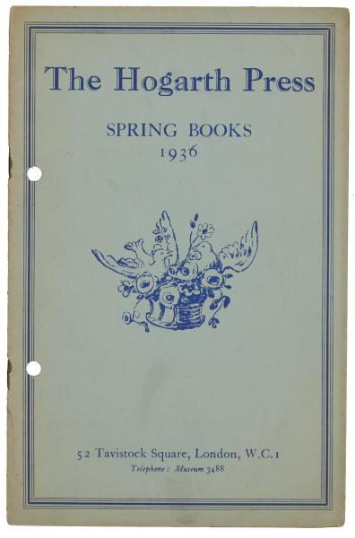 Image of front cover of The Hogarth Press, Spring Books (1936) 