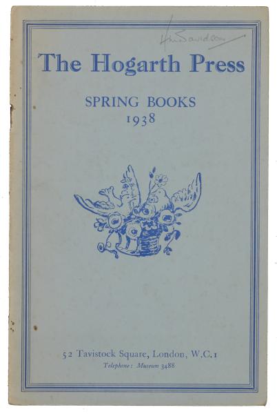 Image of the front cover of The Hogarth Press, Spring Books (1938)