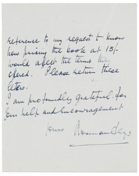 Image of handwritten letter from Norman Leys to Leonard Woolf (30/07/1924) page 2