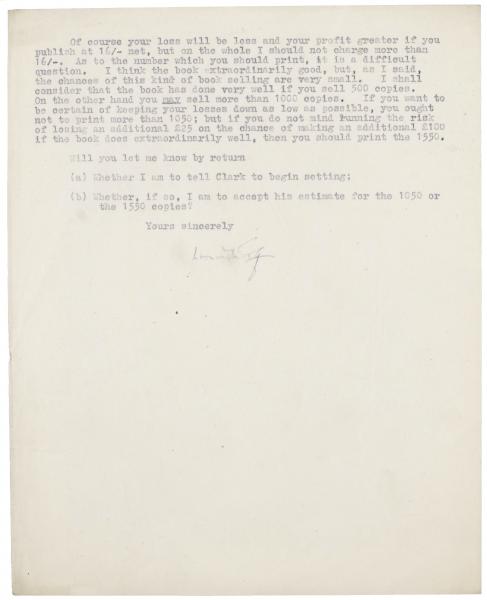 Image of handwritten letter from Leonard Woolf to Norman Leys (04/08/1924) page 2