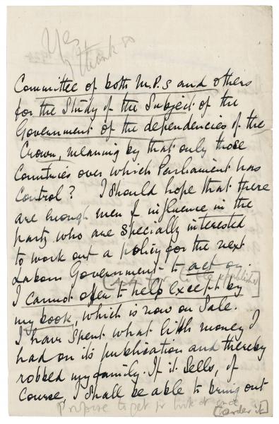 image of a handwritten letter from Norman Leys to Noel Buxton (08/11/1924)  page 2 of 3
