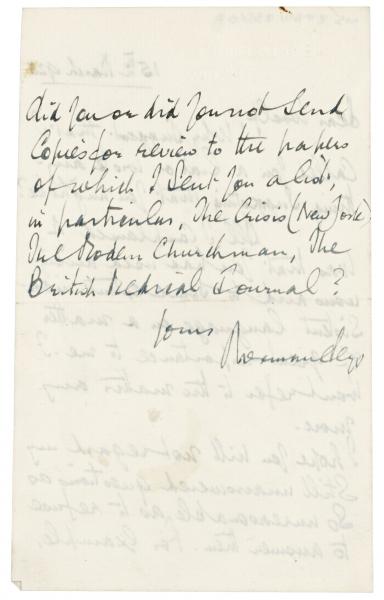 Letter from Norman Leys to Leonard Woolf (15/03/1925) page 2 of 2