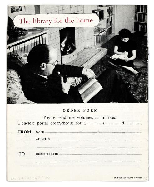 Image of enclosed pamphlet from Collins Publishers (W. Collins & Sons) to The Hogarth Press (08/03/1954) image 6 of 6