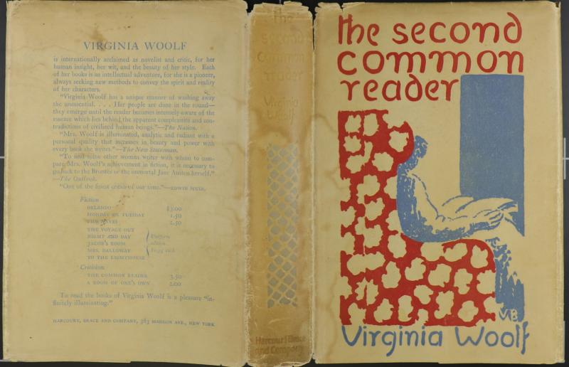 Dustjacket of First American Edition of The Second Common Reader by Virginia Woolf