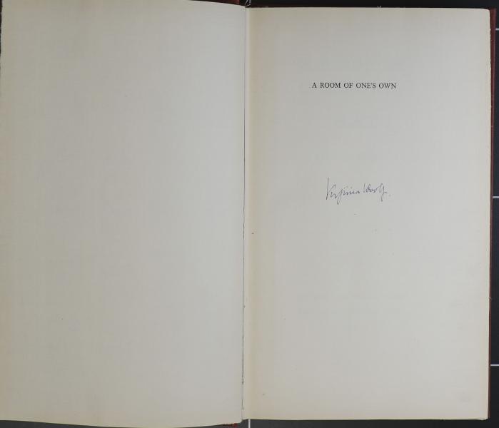 Half Title page with author signature