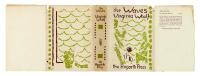 Dust jacket of the Waves with green and purple illustration by Vanessa Bell