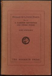Image of dust jacket of "A Garden Revisited and Other Poems" {Hogarth Living Poets) 
