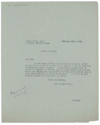 Image of typescript letter from The Hogarth Press to Duncan Grant (13/02/1936) page 1 of 11