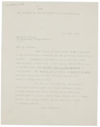 Image of typescript letter from The Hogarth Press to The Book Society (10/12/1930) page 1 of 1