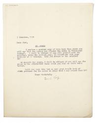 Image of typescript letter from Leonard Woolf to R. & R. Clark (07/11/1924) page 1 of 1