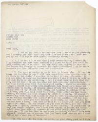 Image of typescript letter from Leonard Woolf to Norman Leys (13/03/1925) page 1 of 2