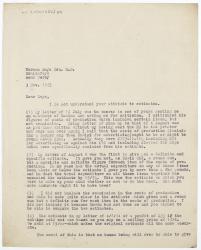 image of typescript letter from Leonard Woolf to Norman Leys (03/11/1925) page 1 of 2