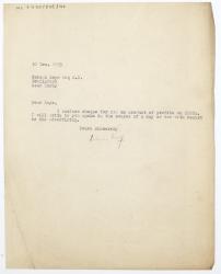 Image of typescript letter from Leonard Woolf to Norman Leys (30/12/1925) [1] page 1 of 1