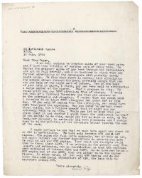 Image of typescript letter from Leonard Woolf to Flora Mayor (13/07/1924) page 1 of 1