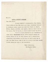 Image of typescript letter from The Hogarth Press to Flora Mayor (30/03/1931) page 1 of 1