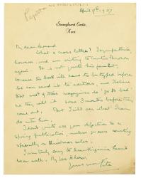 Letter from Vita Sackville-West to The Hogarth Press (09/04/1937)