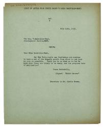 Copy of Letter from Curtis Brown Ltd to Vita Sackville-West (12/07/1937)