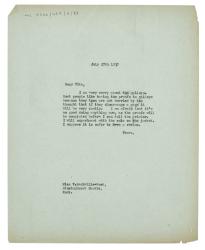 Letter from The Hogarth Press to Vita Sackville-West (27/07/1937)