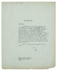 Letter from The Hogarth Press to Vita Sackville-West (29/07/1937)