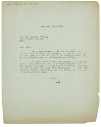 Letter from The Hogarth Press to Vita Sackville-West (14/02/1938)