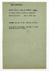 Note from Leonard Woolf on the News Chronicle (unknown date)