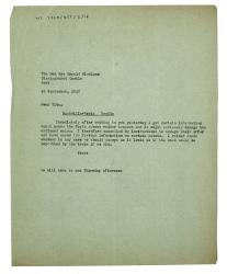 Letter from The Hogarth Press to Vita Sackville-West (10/09/1937)