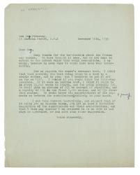 Letter from Leonard Woolf at The Hogarth Press to Ray Strachey (16/12/1935)