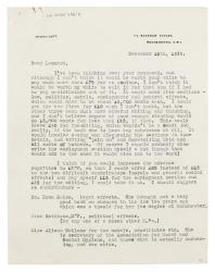 Letter from Ray Strachey to Leonard Woolf at The Hogarth Press (18/12/1935)