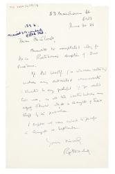 Letter from Ray Strachey to Margaret West at The Hogarth Press (30/06/1936)