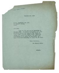 Letter from Hogarth Press to Macmillan & Company (01 Dec 1937)