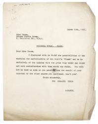 Letter from The Hogarth Press to Curtis Brown Ltd (15/02/1933)