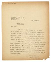 Letter from The Hogarth Press to R. & R. Clark (09/05/1933)