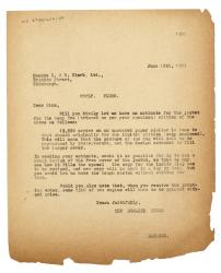 Letter from Margaret West at The Hogarth Press to R. & R. Clark (13/06/1933)