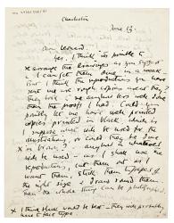 Letter from Vanessa Bell to Leonard Woolf at The Hogarth Press (13/06/1933)