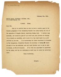 Letter from Margaret West at The Hogarth Press to Payne Jennings & Killick Ltd (06/02/1935)