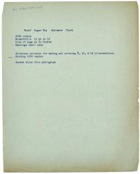 Image of a Document of information from The Hogarth Press to R. & R. Clark Ltd (unknown date)