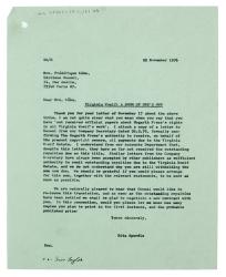 Letter from Rita Spurdle at The Hogarth Press to Frédérique Côme at Éditions Denoël (22/11/1976)
