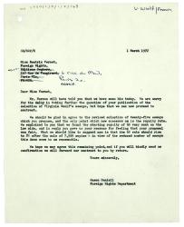 Letter from Susan Daniell at The Hogarth Press to Béatrix Vernet at Éditions Seghers (01/03/1972)
