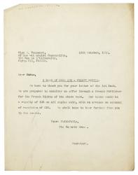 Image of a Letter from The Hogarth Press to Office Littéraire Cosmopolite (15/10/1930)