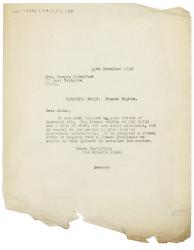 Image of a Letter from The Hogarth Press to Louise Restieaux Padelford (15/12/1932)