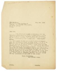 Image of a Letter from The Hogarth Press to Incorporated Society of Authors, Playwrights and Composers (07/03/1934)