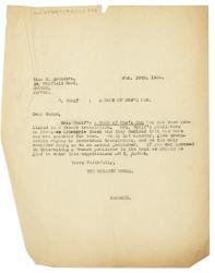 Image of a Letter from The Hogarth Press to Edith Saunders (10/01/1935)
