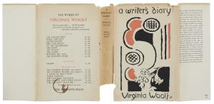 Image of A Writer's Diary Dust Jacket featuring an illustration by Vanessa Bell