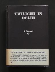 Black Cover with White Letters reading Twilight in Delhi A Novel by. 