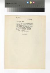 Image of a typescript letter from the William A. Bradley Literary Agency to The Hogarth Press (14/11/1934); page 1 of 1