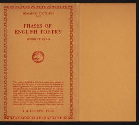 Image of dust jacket of "Phases of English Poetry"  