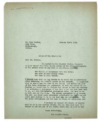 Image of typescript letter from The Hogarth Press to Mary Gordon (23/01/1936) page 1 of 1