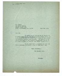 Image of typescript letter from The Hogarth Press to Rider & Co (02/06/1938)  page 1 of 1