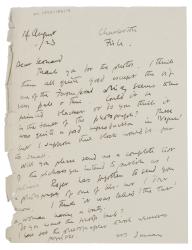 handwritten letter from Duncan Grant to Leonard Woolf (14/08/1923) page 1 or 1